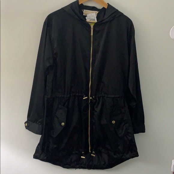 Michael Kors black & gold anorak drawstring jacket - Picture 5 of 9